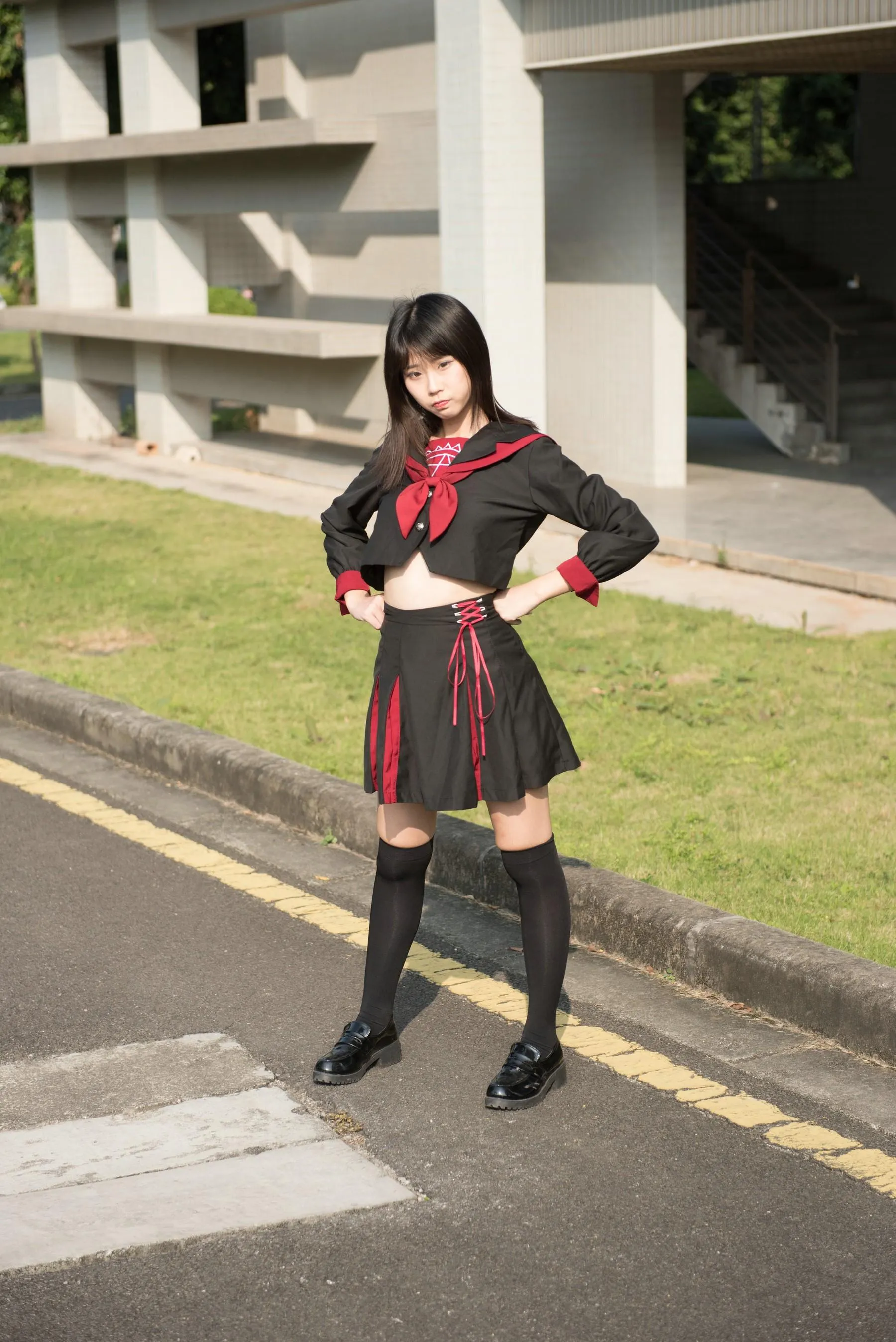 [魔镜街拍] NO.141 活力美术生JK美少女 [288P]插图3
